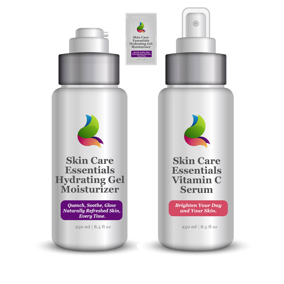 Skin Care Essentials Radiance & Hydration Duo x2 of both products + 2x10 ml  Hydrating Gel Moisturizer